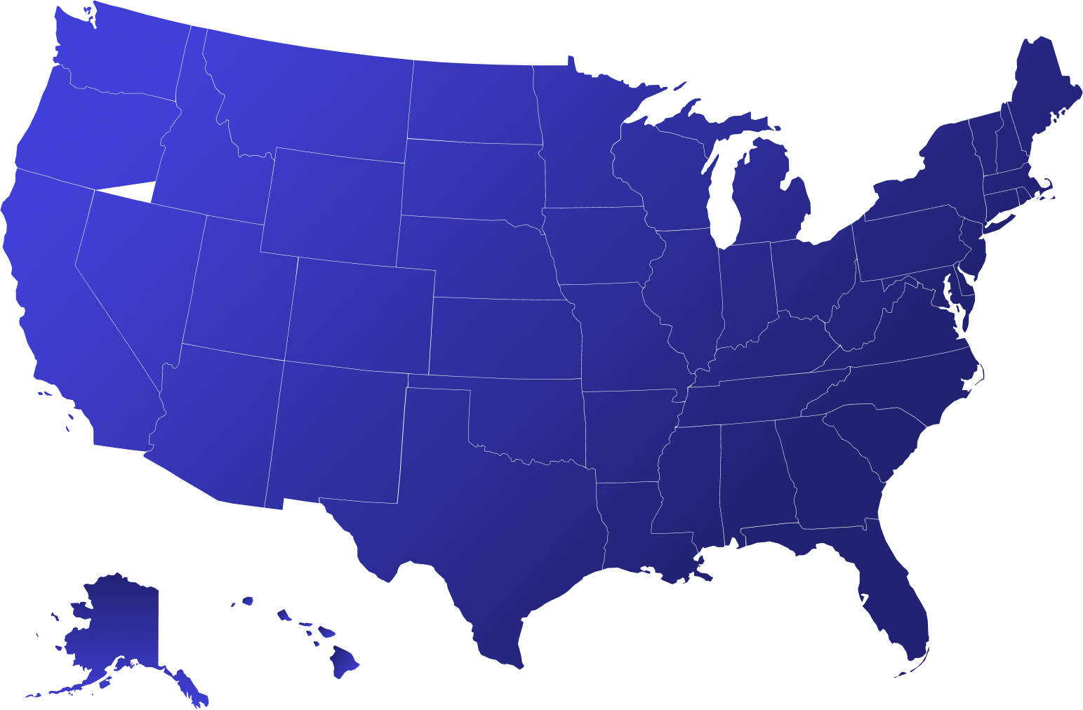 Mapa Estados Unidos